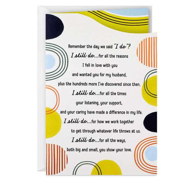 hallmark I Still Do Anniversary Card for Husband