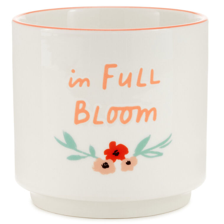 hallmark In Full Bloom Ceramic Planter