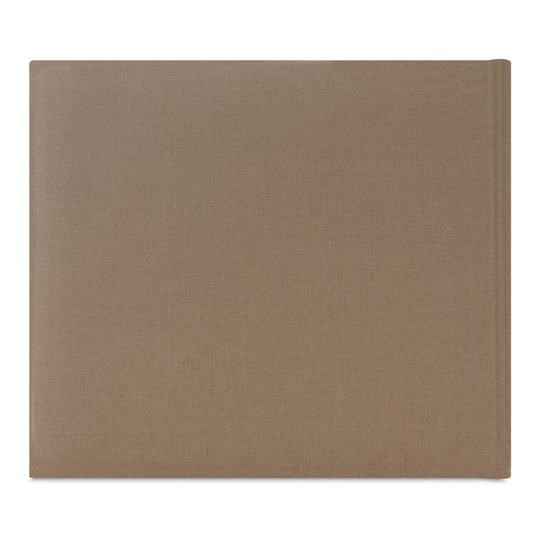 Hallmark In Loving Memory Taupe Linen Guest Book