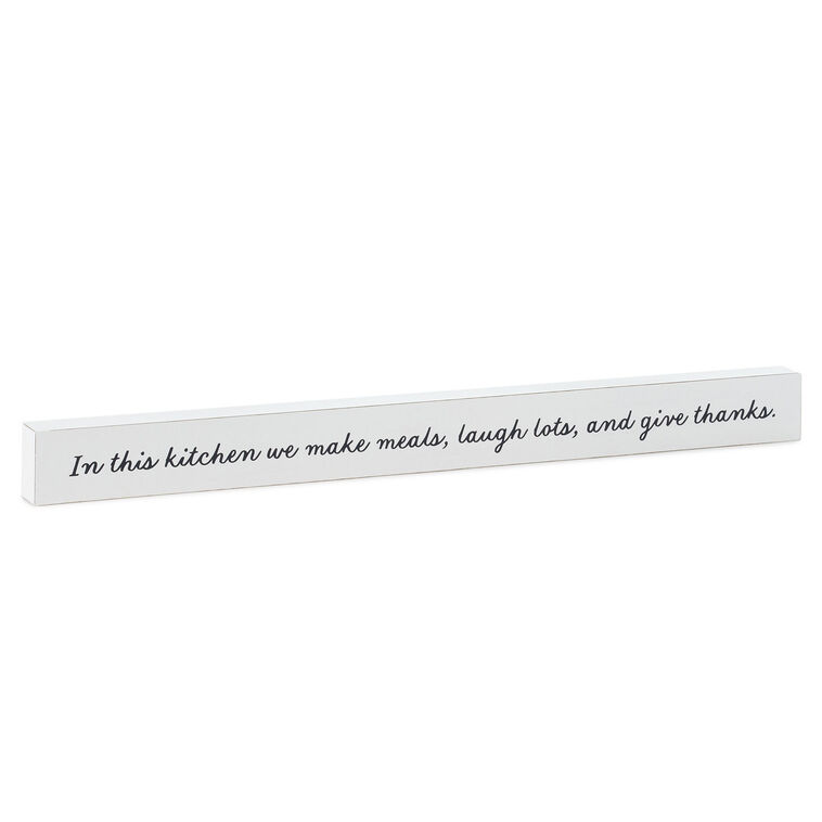hallmark In This Kitchen Wood Quote Sign 23.5x2