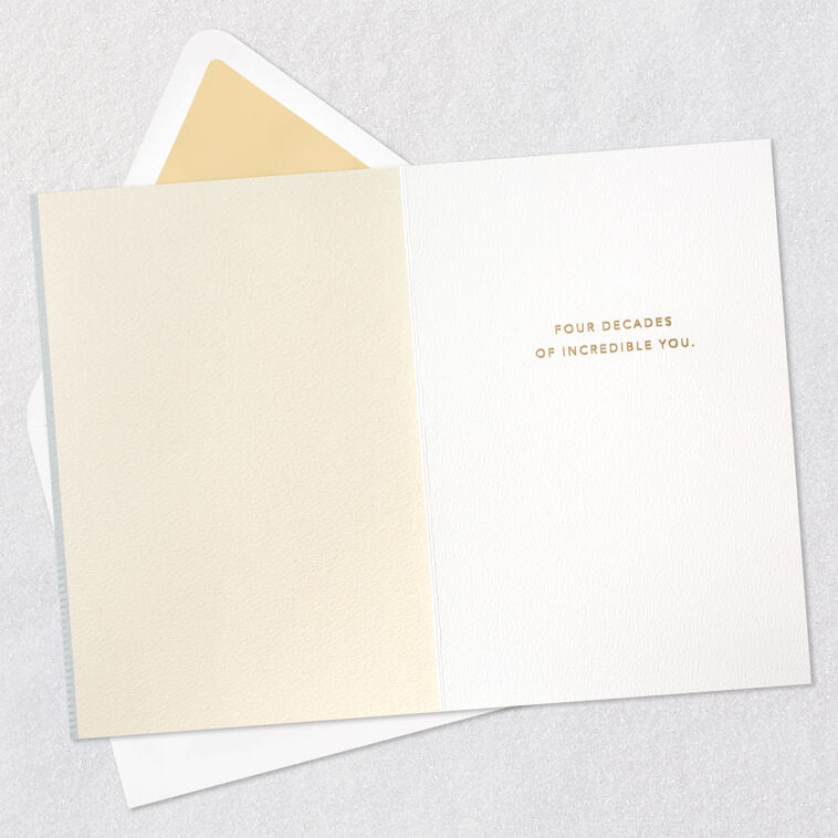 Hallmark Incredible You 40th Birthday Card