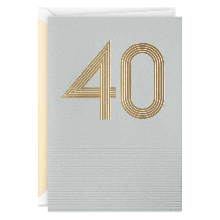 hallmark Incredible You 40th Birthday Card