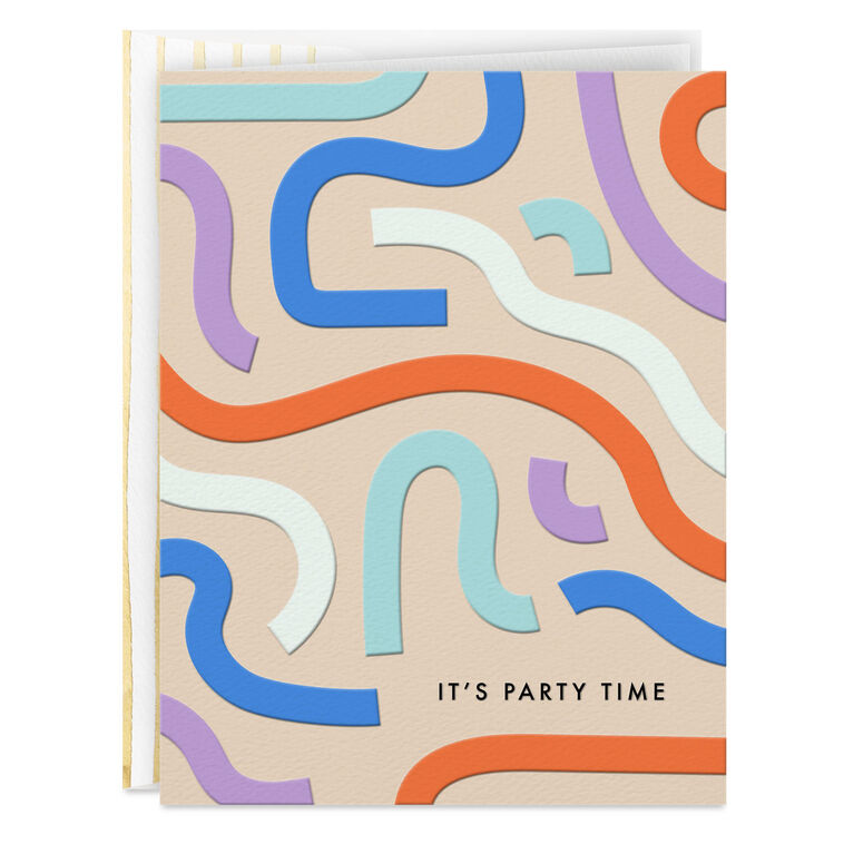 hallmark It's Party Time Celebration Card