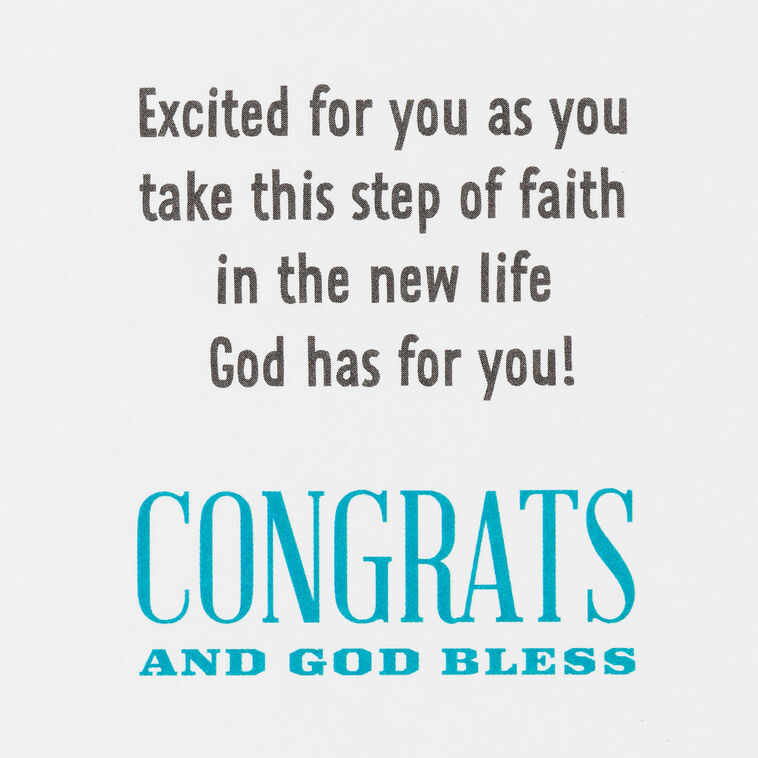 Hallmark It's Time To Shine Religious Baptism Card