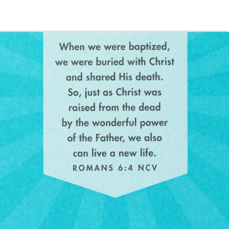 Hallmark It's Time To Shine Religious Baptism Card