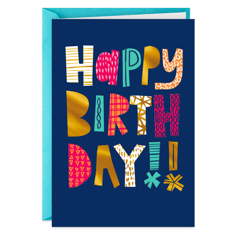 hallmark It's Your Once-a-Year Day Birthday Card