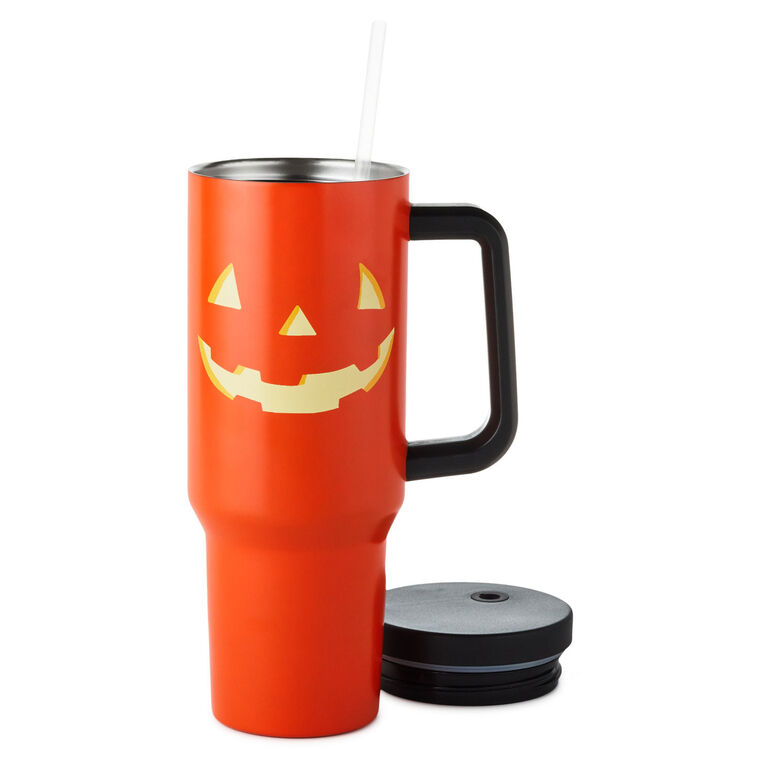 Hallmark Jack-o'-Lantern Insulated Travel Cup 40 Oz