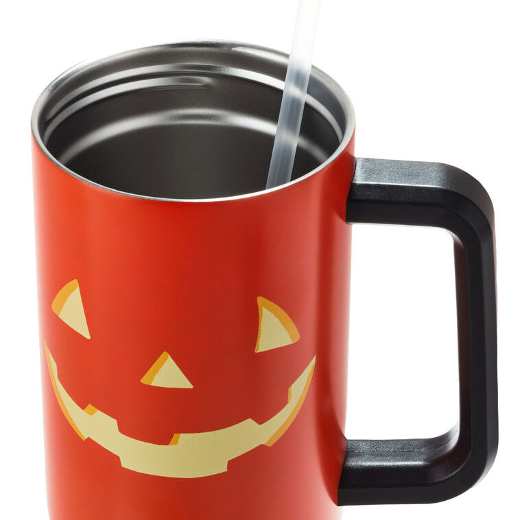 Hallmark Jack-o'-Lantern Insulated Travel Cup 40 Oz