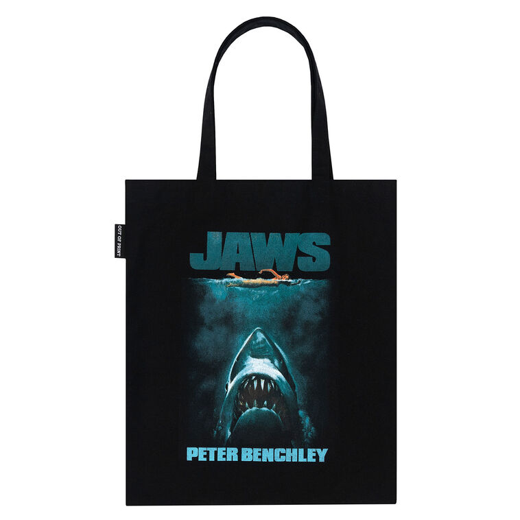 hallmark Jaws 50th Anniversary Black Tote Bag
