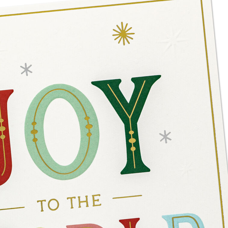 Hallmark Joy To The World Christmas Card