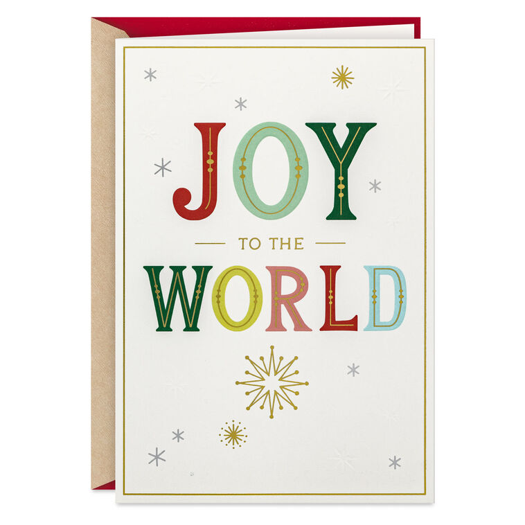 hallmark Joy to the World Christmas Card