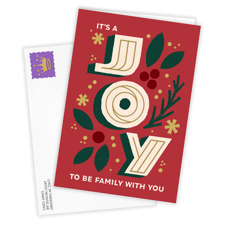 Hallmark Joyful Memories Custom Holiday Card