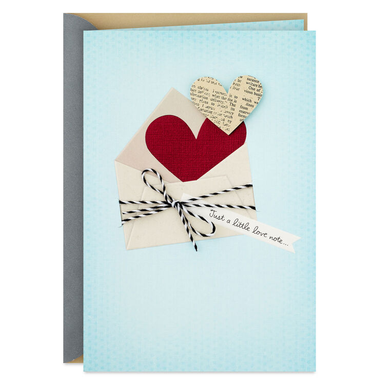 hallmark Just a Little Love Note Love Card