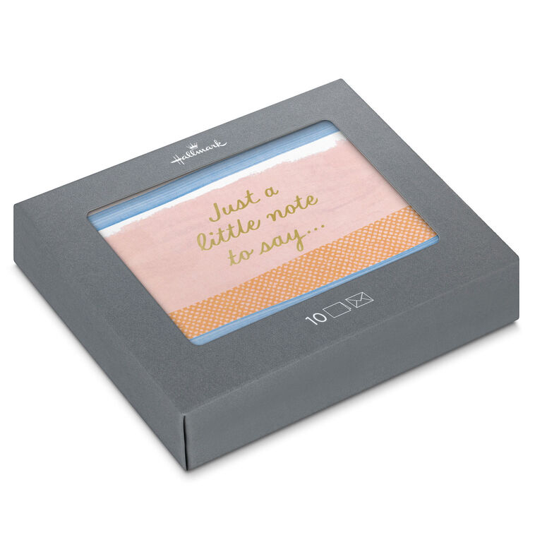 hallmark Just a Little Note Blank Notes Pack of 10