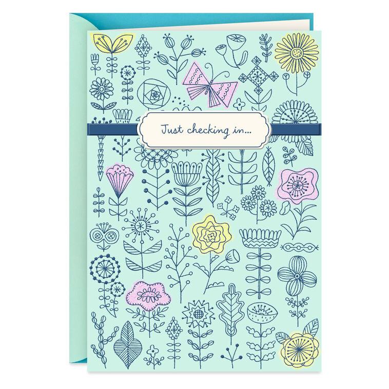 hallmark Just Checking In Religious Get Well Card