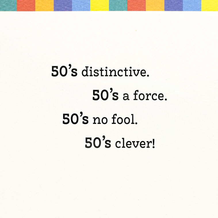 Hallmark Just Getting Started 50th Birthday Card