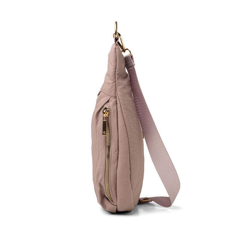 Hallmark Kedzie Mauve Atlas Crossbody Bag