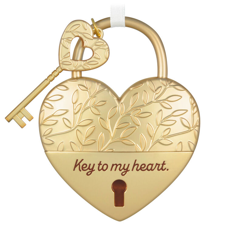 hallmark Key to My Heart Metal Ornament