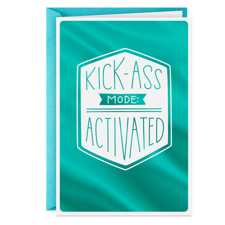 hallmark Kick-Ass Mode Encouragement Card