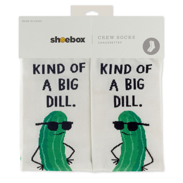 Hallmark Kind Of A Big Dill Novelty Crew Socks