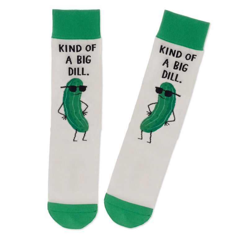 hallmark Kind of a Big Dill Novelty Crew Socks