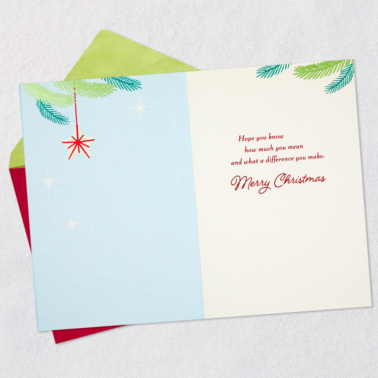 Hallmark Kindness And Goodness Christmas Card