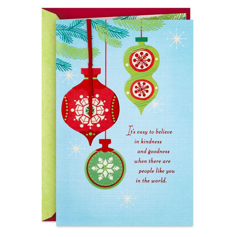 hallmark Kindness and Goodness Christmas Card