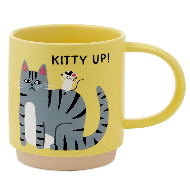 hallmark Kitty Up Funny Mug 16 oz