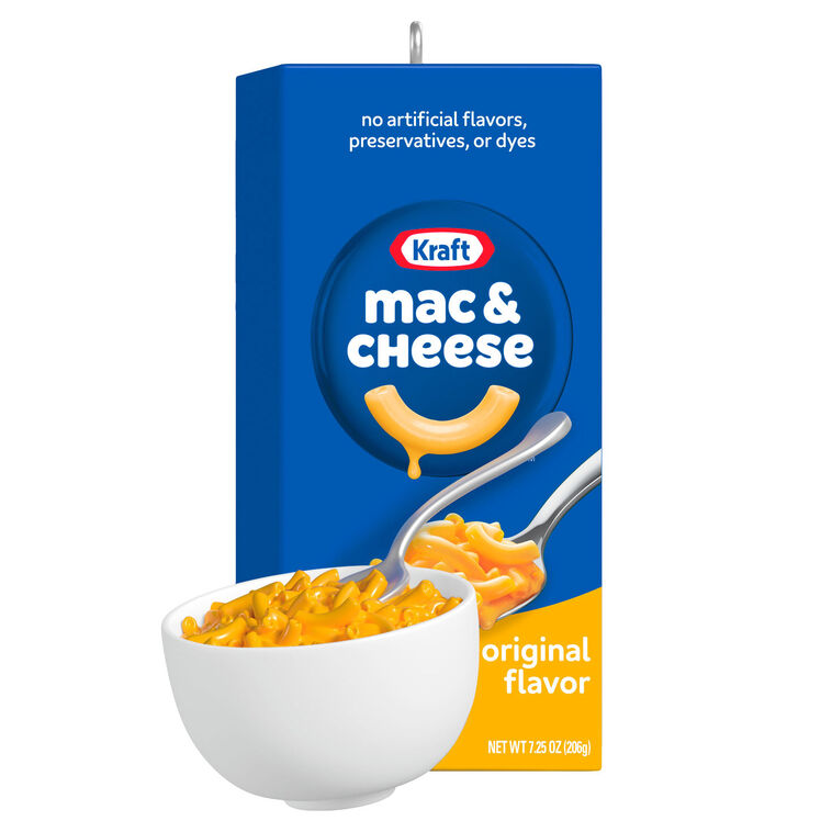 hallmark Kraft Mac & Cheese The Blue Box Ornament