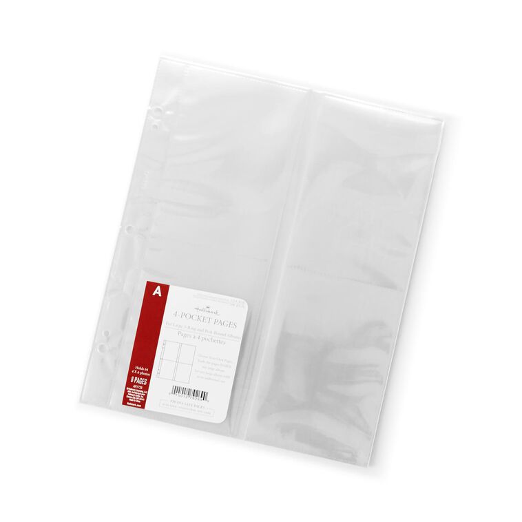 hallmark Large 4-Pocket Album Refill