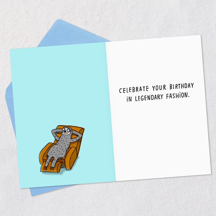 Hallmark Lazy Sloths Funny Birthday Card