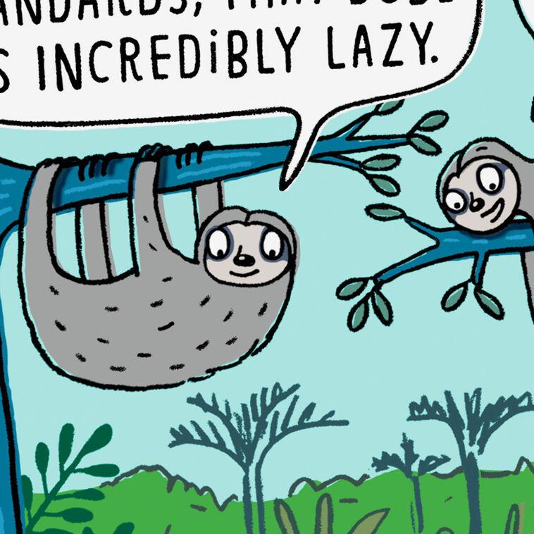 Hallmark Lazy Sloths Funny Birthday Card