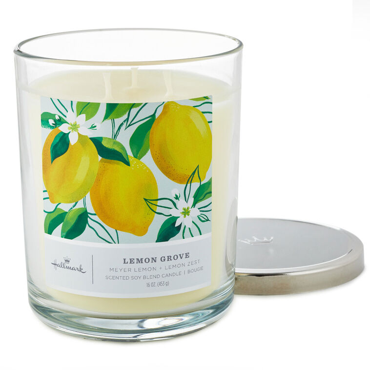 Hallmark Lemon Grove 3-Wick Jar Candle 16 Oz