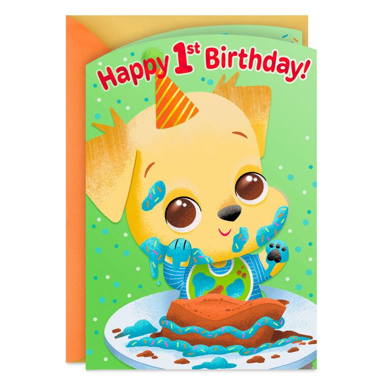 hallmark Let's Celebrate 1st Birthday Card for Boy