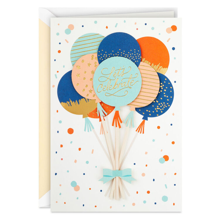 hallmark Let's Celebrate Birthday Card