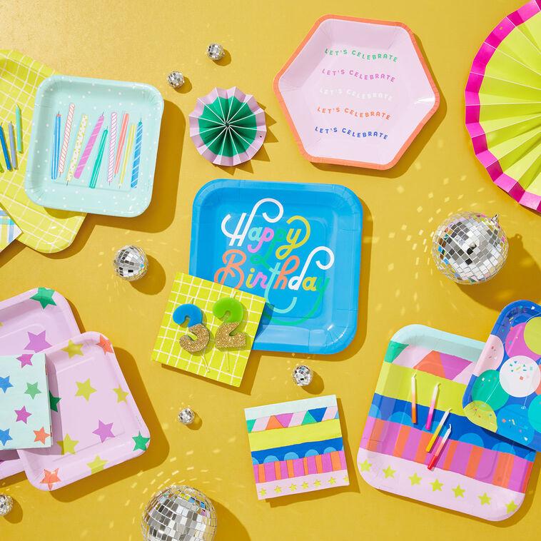 Hallmark "Let's Celebrate" Dessert Plates Pack Of 8