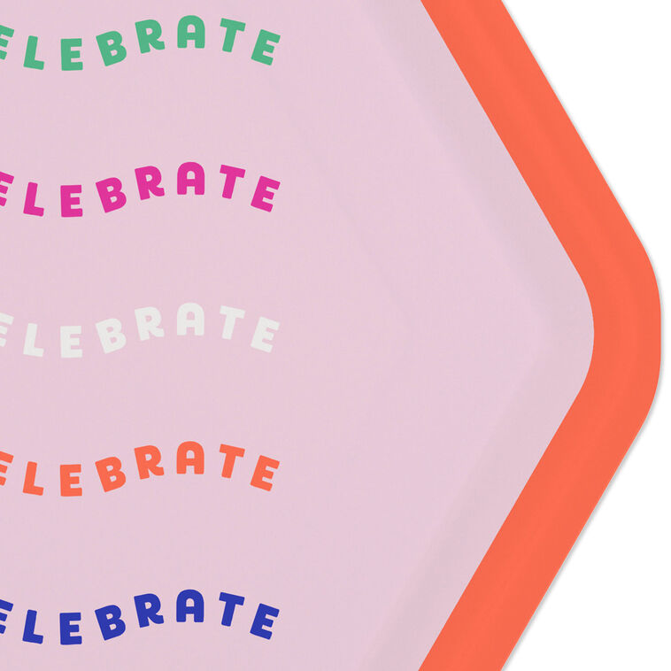 Hallmark "Let's Celebrate" Dessert Plates Pack Of 8