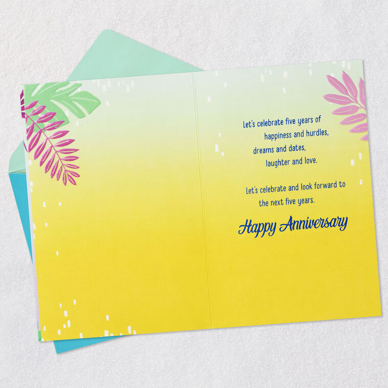 Hallmark Let's Celebrate Us 5th Anniversary Card