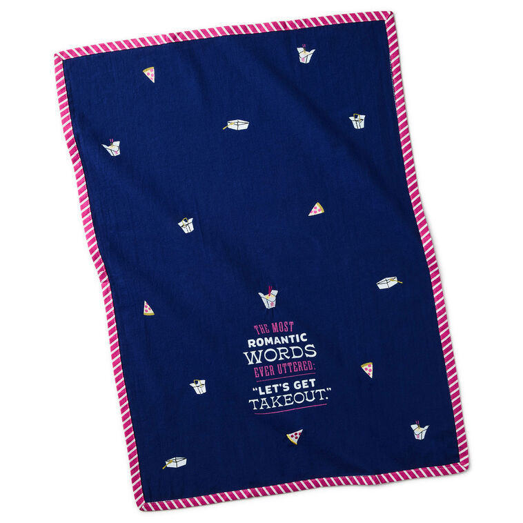 Hallmark Let's Get Takeout Tea Towel 18x26