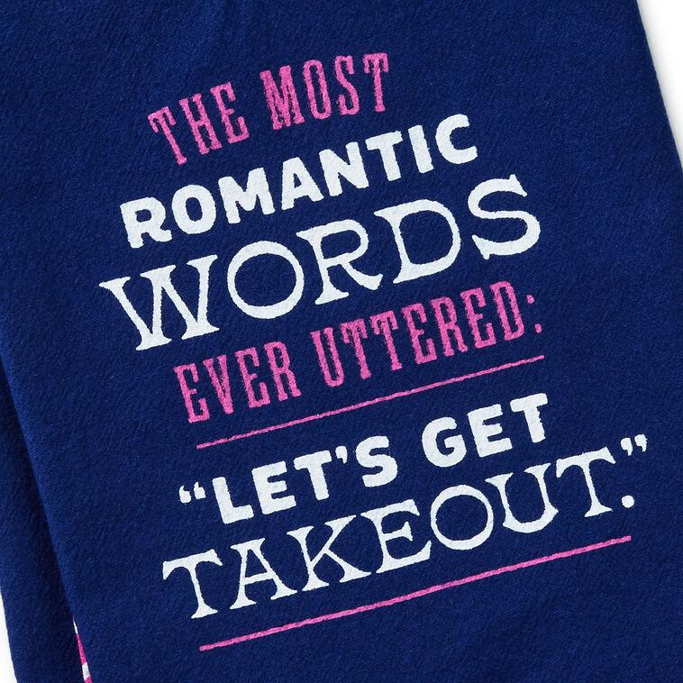 Hallmark Let's Get Takeout Tea Towel 18x26