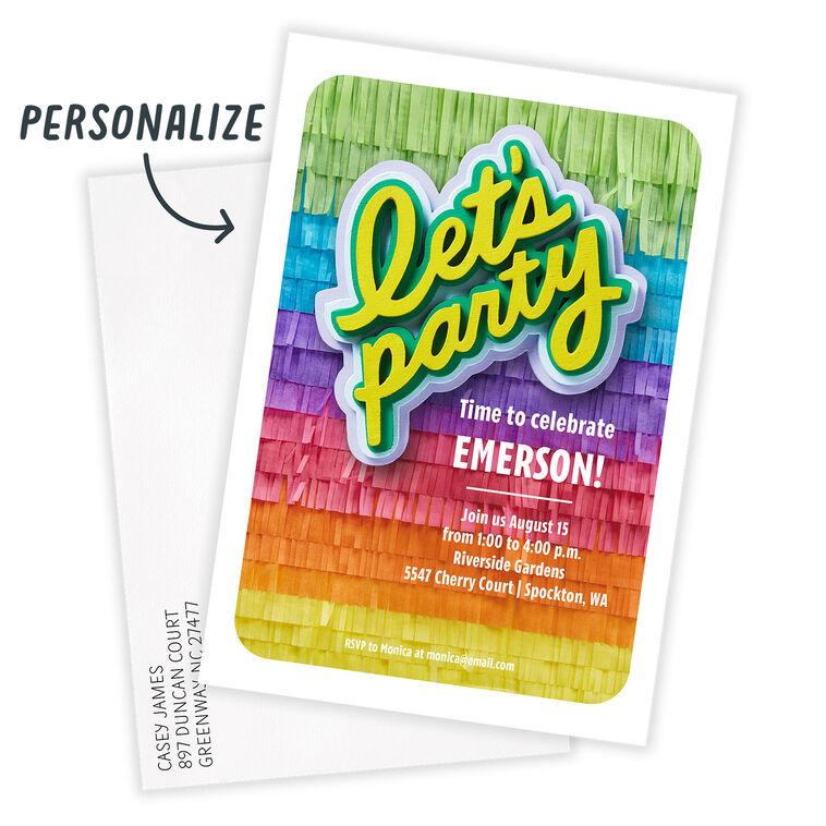 Hallmark Let's Party Piñata Invitation