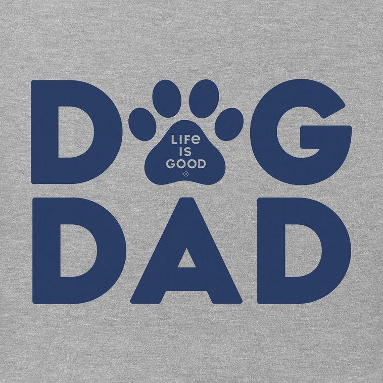 Hallmark Life Is Good Men's Dog Dad Gray T-Shirt