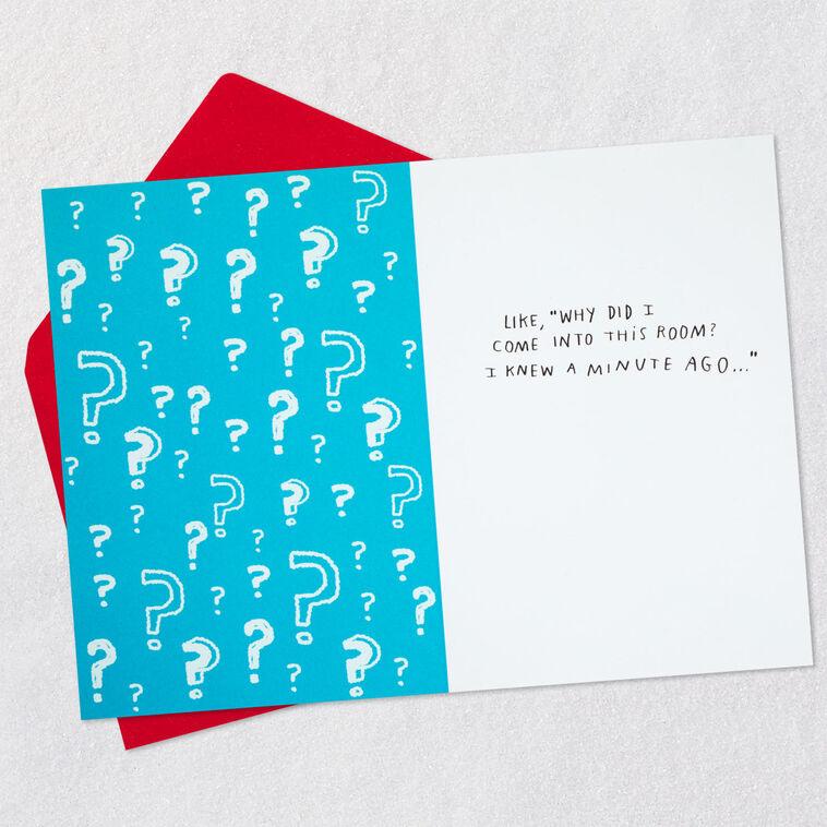 Hallmark Life's Big Questions Funny Birthday Card