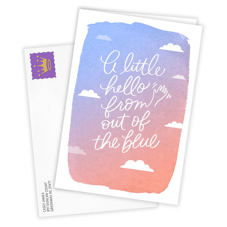 Hallmark Little Hello Clouds Custom Card