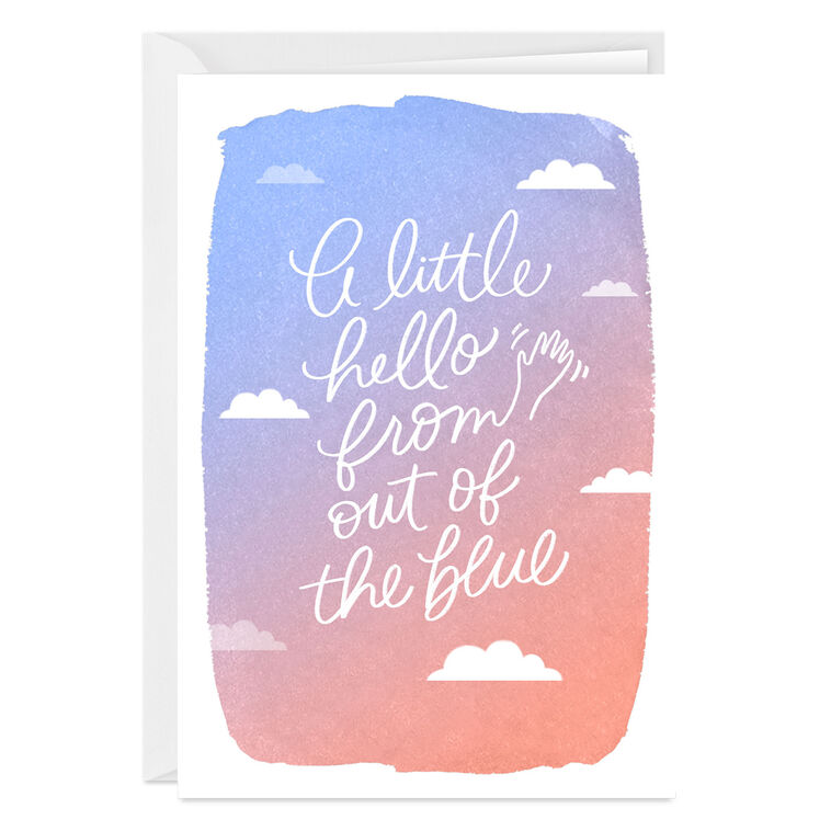 hallmark Little Hello Clouds Custom Card