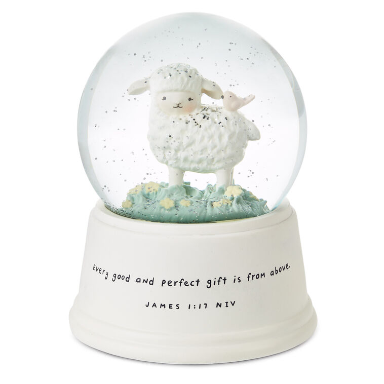 hallmark Little Lamb Musical Snow Globe