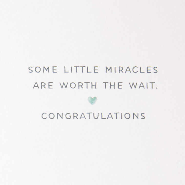 Hallmark Little Miracles New Baby Card