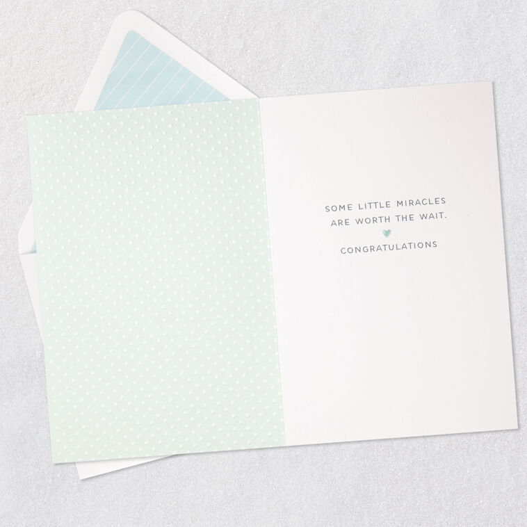 Hallmark Little Miracles New Baby Card