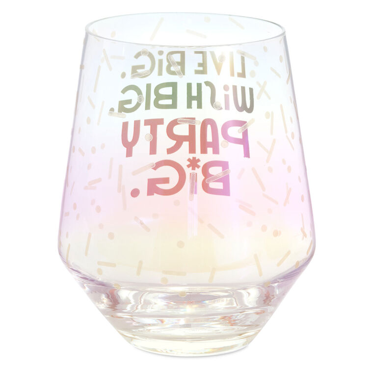 Hallmark Live Big Jumbo Stemless Wine Glass 43 Oz