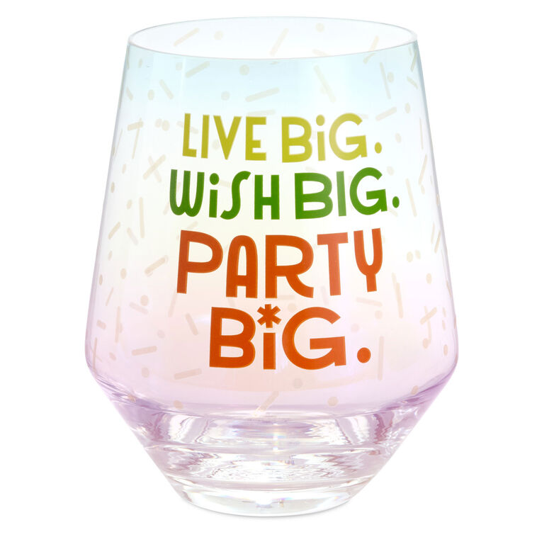 hallmark Live Big Jumbo Stemless Wine Glass 43 oz